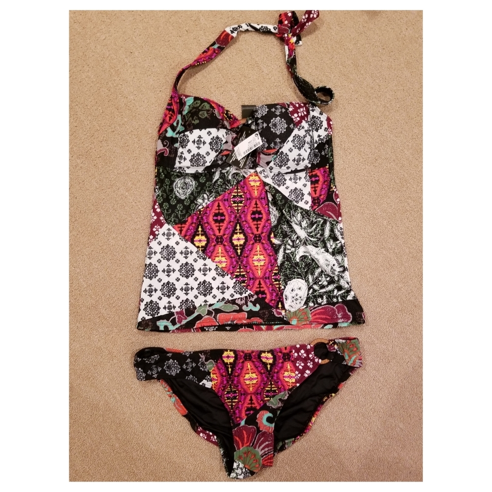 NWT Next tankini and bottoms. Paisley print